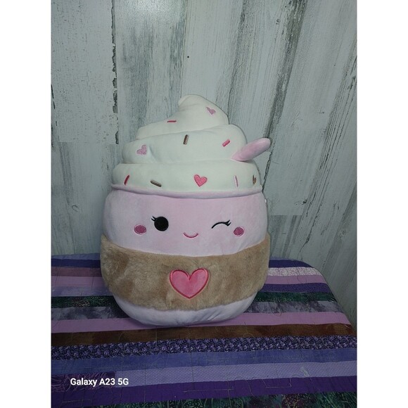 Squishmallow Jenny the Frozen Yogurt Valentines 2025 15 Inch - Picture 1 of 6